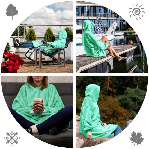 Bluzair Koco Bluza Oversize z Kapturem Polska XXL