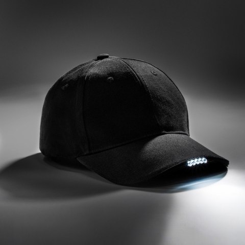 Czapka LED z daszkiem dla biegacza latarka sport