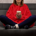 Bluzair Bluza Koc Hoodie Oversize Polska Czerwona
