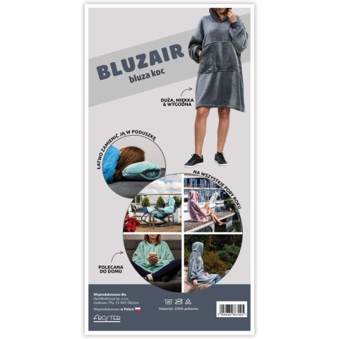 Bluzair Koco Bluza Oversize z Kapturem Polska XXL