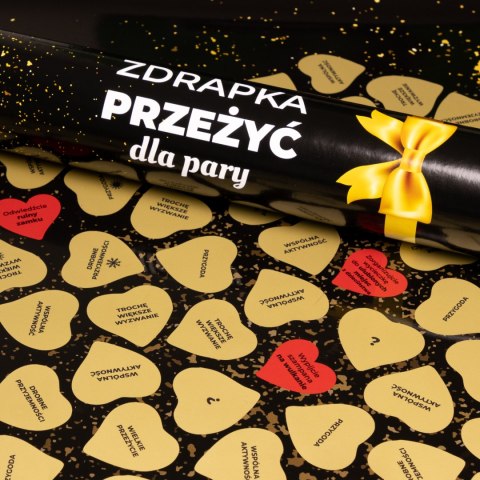 Zdrapka Przeżyć dla Pary plakat bucket list mapa