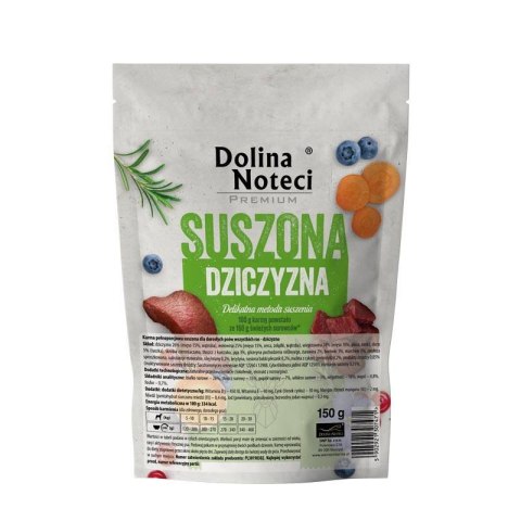 DOLINA NOTECI Karma suszona dla psa z dziczyzną 150g