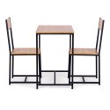 Zestaw komplet mebli stolik 2 krzesła metal MDF ModernHome
