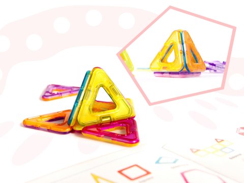 Klocki magnetyczne edukacyjne magical sticks MAGICAL MAGNET 40 elementów