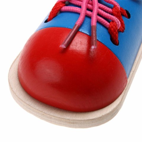 Buty drewniane do nauki sznurowania wiązania sznurowadeł 2 sztuki