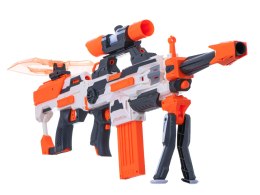 Karabin Blaster Modular 5w1 na piankowe strzałki + tarcza + magazynek + 80 strzałek