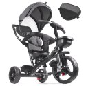Rowerek trójkołowy Trike Fix Lite rower spacerówka 3w1 obracany 360 wolne koło szary