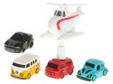 Tor przeszkód interaktywny samochodowy wyścigi parking 4 pojazdy auto autobus radiowóz wóz strażacki helikopter 24x24cm XL
