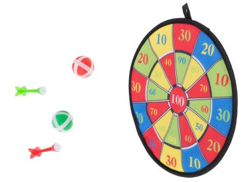 Tarcza Dart z rzutkami na rzep 28cm