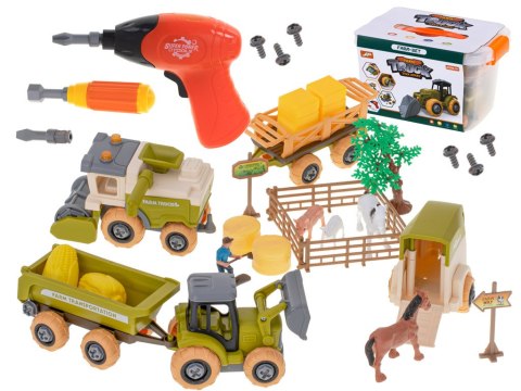 Farma traktor maszyny rolnicze ciągnik do skręcania zwierzęta wkrętarka