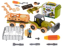 Farma traktor z przyczepą ciągnik do skręcania zwierzęta śrubokręt