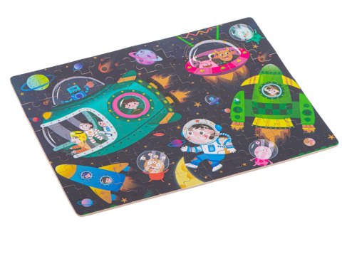 Puzzle dla dzieci układanka w puszce kosmos 100 elementów