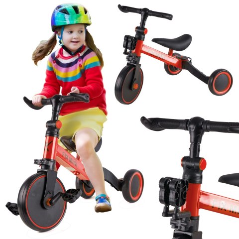 Rowerek biegowy Trike Fix Mini rower wielofunkcyjny 3w1 czerwony