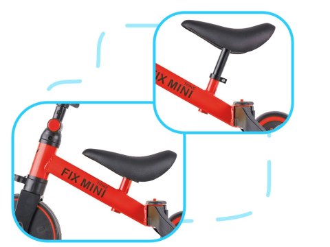 Rowerek biegowy Trike Fix Mini rower wielofunkcyjny 3w1 czerwony