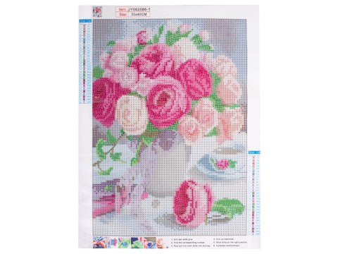 Haft diamentowy Diamond Painting mozaika diamentowa zestaw 5D kwiaty