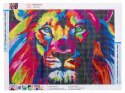 Haft diamentowy Diamond Painting mozaika diamentowa zestaw 5D lew