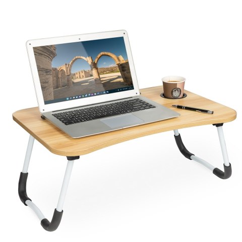 Stolik pod laptopa podstawka do łóżka mobilny śniadaniowy składany stojak