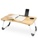 Stolik pod laptopa podstawka do łóżka mobilny śniadaniowy składany stojak
