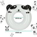 Kółko do pływania koło dmuchane kółko plażowe panda 80cm max 60kg