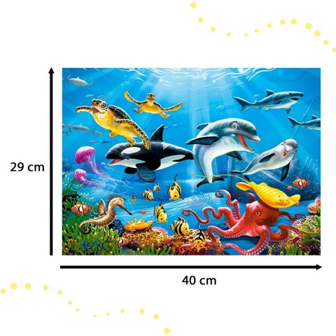 Puzzle układanka 200 elementów Tropikalny Podwodny Świat 7+ CASTORLAND