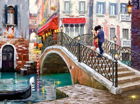 Puzzle układanka 2000 elementów Wenecki Most 92 x 68 cm CASTORLAND