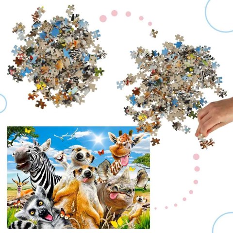 Puzzle układanka 260 elementów Afrykańskie zwierzęta 8+ CASTORLAND