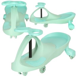 Jeździk grawitacyjny LED Swing Fix S3 świecące koła miętowy