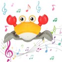 Krab uciekający pełzający czujnik interaktywna akumulator USB czerwony