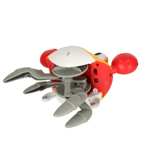 Krab uciekający pełzający czujnik interaktywna akumulator USB czerwony