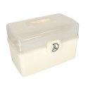 Organizer na leki pojemnik pudełko kasetka apteczka duży XXL na zamek skrzynka 34x19x22,5cm
