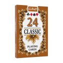 MUDUKO Trefl karty do gry Classic 24 szt. liście gra w Pana