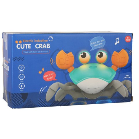 Krab uciekający pełzający czujnik interaktywna akumulator USB zielony