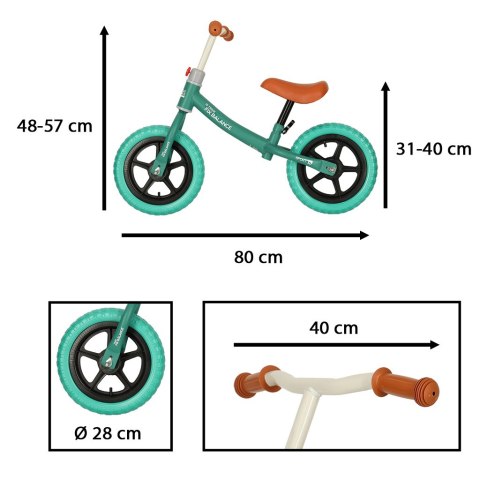 Rowerek biegowy Trike Fix Balance rower ultra lekki turkusowy