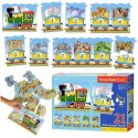 Puzzle edukacyjne układanka 13 elementów W pociągu 4+ CASTORLAND