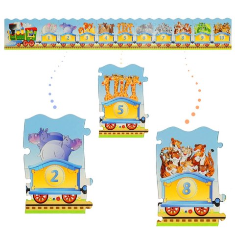 Puzzle edukacyjne układanka 13 elementów W pociągu 4+ CASTORLAND