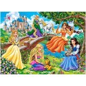 Puzzle układanka 70 elementów Księżniczki w ogrodzie 5+ CASTORLAND