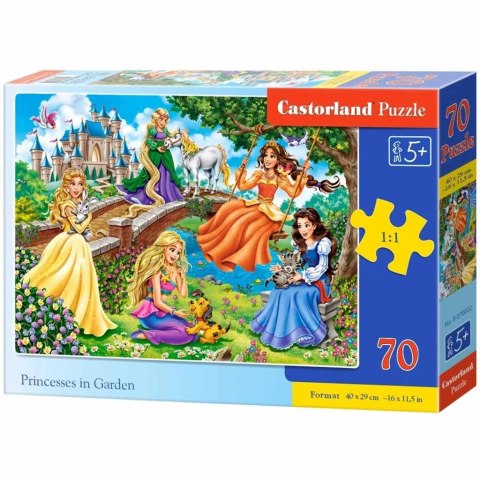 Puzzle układanka 70 elementów Księżniczki w ogrodzie 5+ CASTORLAND
