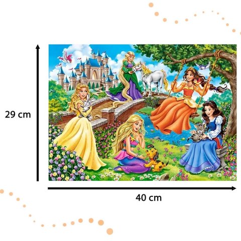 Puzzle układanka 70 elementów Księżniczki w ogrodzie 5+ CASTORLAND