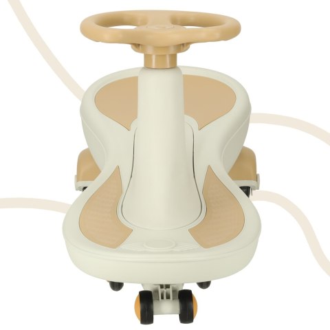 Jeździk grawitacyjny LED Swing Fix S4 świecące koła z muzyką grający 76cm złoto-biały max 100kg