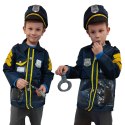 Kostium strój karnawałowy przebranie policjant kajdanki czapka zestaw 3-8 lat