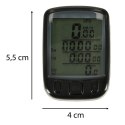 Licznik rowerowy RALLEX wodoodporny przewodowy prędkościomierz podświetlany 25w1 LCD