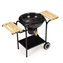 Grill ogrodowy węglowy z pokrywą i półkami ruszt popielnik MultiGarden