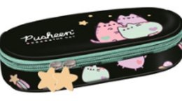 Piórnik szkolny jednokomorowy Pusheen czarny