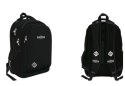 Plecak szkolny 3-komorowy 18 cali Black Vintage