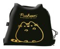 Plecak worek na buty wf Pusheen złoty czarny