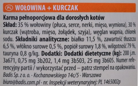 ANIMONDA Carny Adult wołowina i kurczak - mokra karma dla kota - 200g