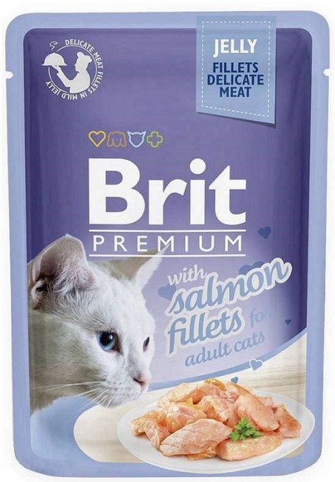 BRIT Premium Cat Pouch Jelly Fillet Family Plate - mokra karma dla kota - 12 x 85 g