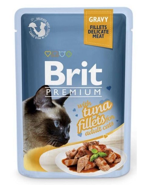 BRIT Premium Gravy Fillets Tuna - mokra karma dla kota - 85 g