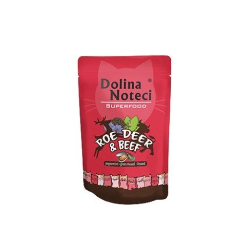 DOLINA NOTECI Superfood z sarną i wołowiną - mokra karma dla kota - 85g