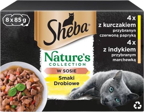 SHEBA Nature's Collection Drobiowe Smaki 8x85g
